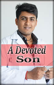 A Devoted Son — typographic cover
