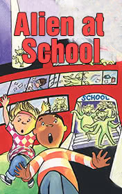 Alien at School — typographic cover