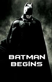 Batman Begins — typographic cover
