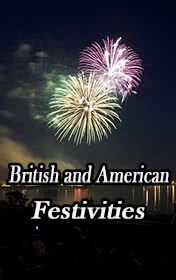 British and American Festivities — typographic cover