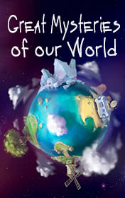 Great Mysteries of Our World — typographic cover
