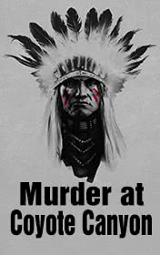 Murder at Coyote Canyon — typographic cover