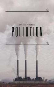 Pollution — typographic cover