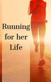Running for Her Life — typographic cover