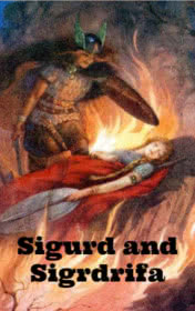 Sigurd and Sigrdrifa — typographic cover