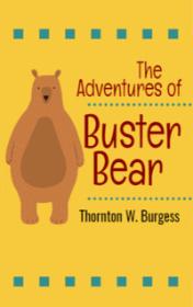 The Adventures of Buster Bear — typographic cover