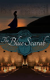 The Blue Scarab — typographic cover