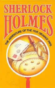 The Five Orange Pips — typographic cover