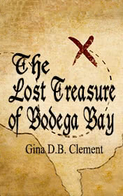 The Lost Treasure of Bodega Bay — typographic cover