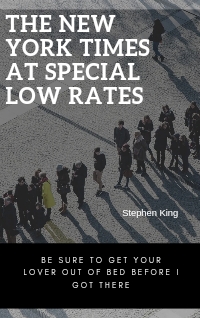 The New York Times at Special Rates — typographic cover