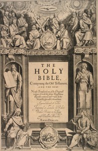 The King James Version of the Bible — typographic cover