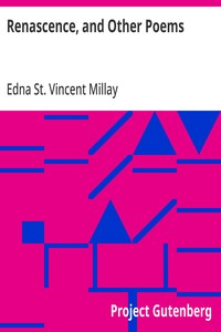 Renascence, and Other Poems — typographic cover