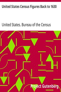 United States Census Figures Back to 1630 — typographic cover