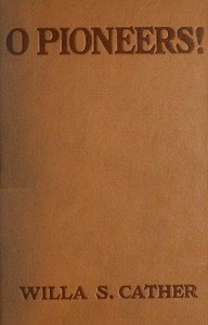 O Pioneers! — typographic cover