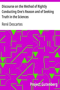 Discourse on the Method of Rightly Conducting One’s Reason and of Seeking Truth in the Sciences — typographic cover