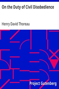 On the Duty of Civil Disobedience — typographic cover