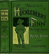 Adventures of Huckleberry Finn — typographic cover