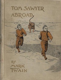 Tom Sawyer Abroad — typographic cover
