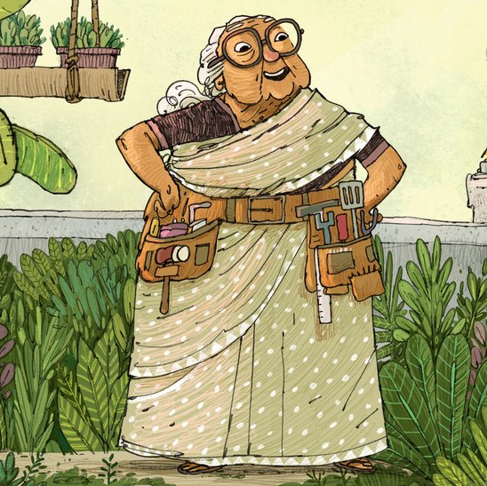 Ammachi’s Amazing Machines — illustrated by Rajiv Eipe