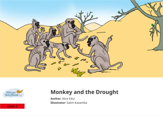 Monkey and the Drought — illustrated by Salim Kasamba 