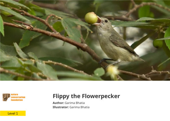 Flippy the Flowerpecker — illustrated by Garima Bhatia