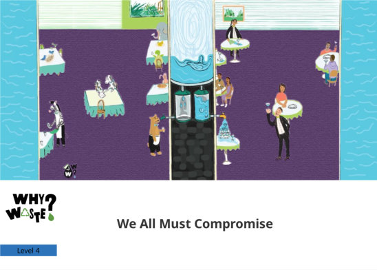 We All Must Compromise — illustrated by Harshika G, Rhea Nandy , Why Waste?