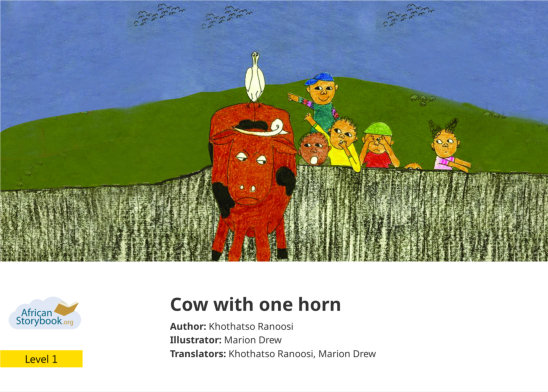 Cow with one horn — illustrated by Marion Drew 