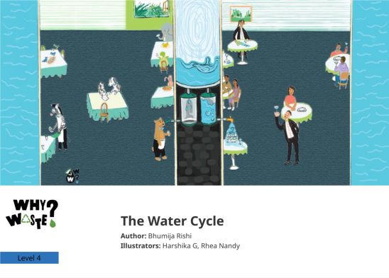 The Water Cycle — illustrated by Harshika G, Rhea Nandy
