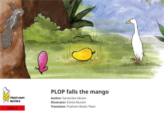 PLOP falls the mango — illustrated by Eshita Munshi