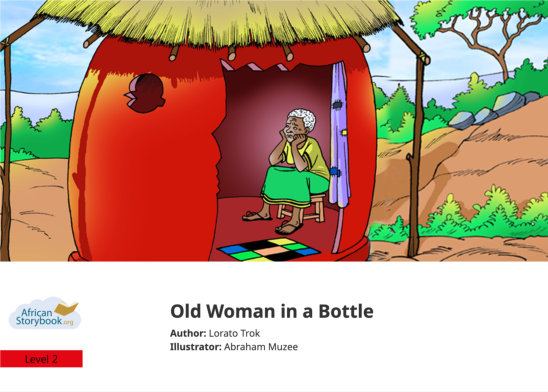 Old Woman in a Bottle — illustrated by Abraham Muzee