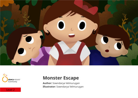 Monster Escape — illustrated by Sowndarya Velmurugan