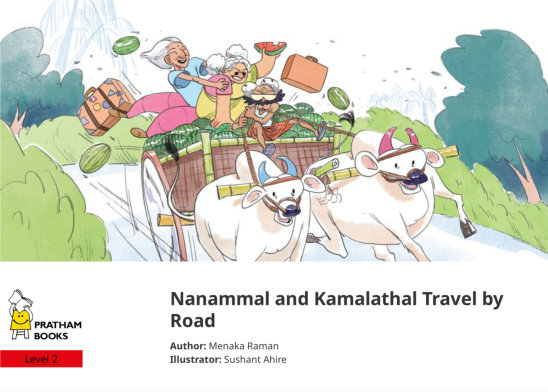 Nanammal and Kamalathal Travel by Road — illustrated by Sushant Ahire