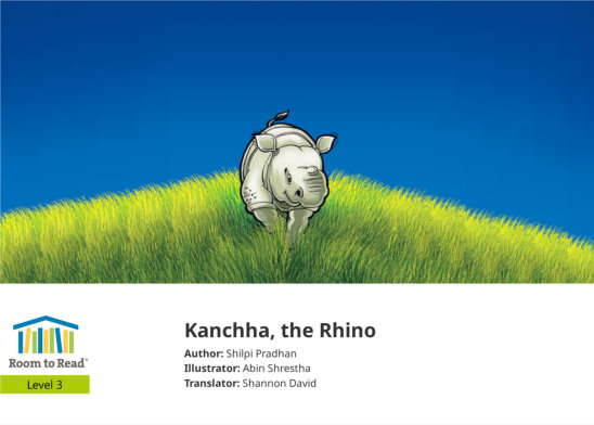 Kanchha, the Rhino — illustrated by Abin Shrestha