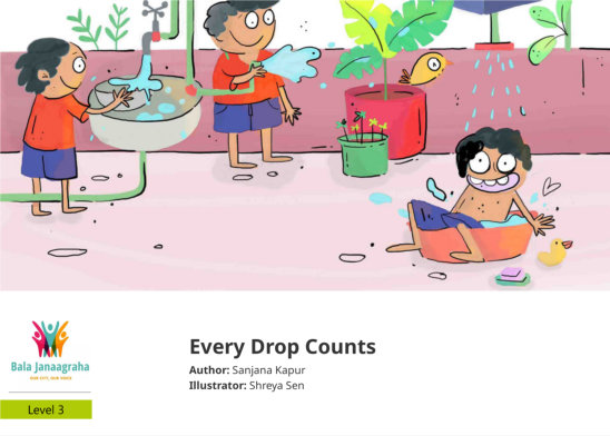 Every Drop Counts — illustrated by Shreya Sen