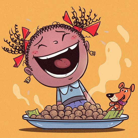 The Girl Who Could Not Stop Laughing — illustrated by ROSH