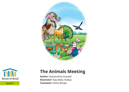 The Animals Meeting — illustrated by Raju Babu Shakya