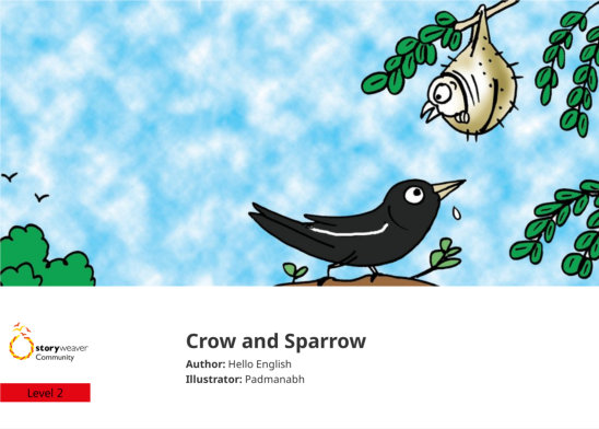 Crow and Sparrow — illustrated by Padmanabh
