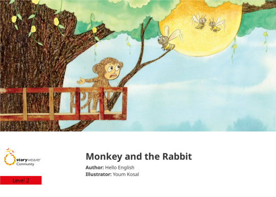 Monkey and the Rabbit — illustrated by Youm Kosal