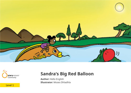 Sandra’s Big Red Balloon — illustrated by Moses Dhladhla
