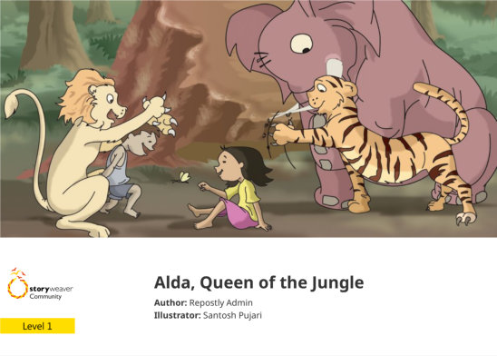 Alda, Queen of the Jungle — illustrated by Santosh Pujari