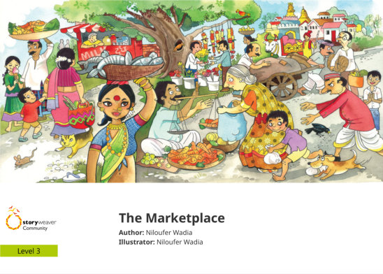 The Marketplace — illustrated by Niloufer Wadia