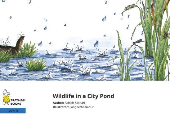 Wildlife in a City Pond — illustrated by Sangeetha Kadur